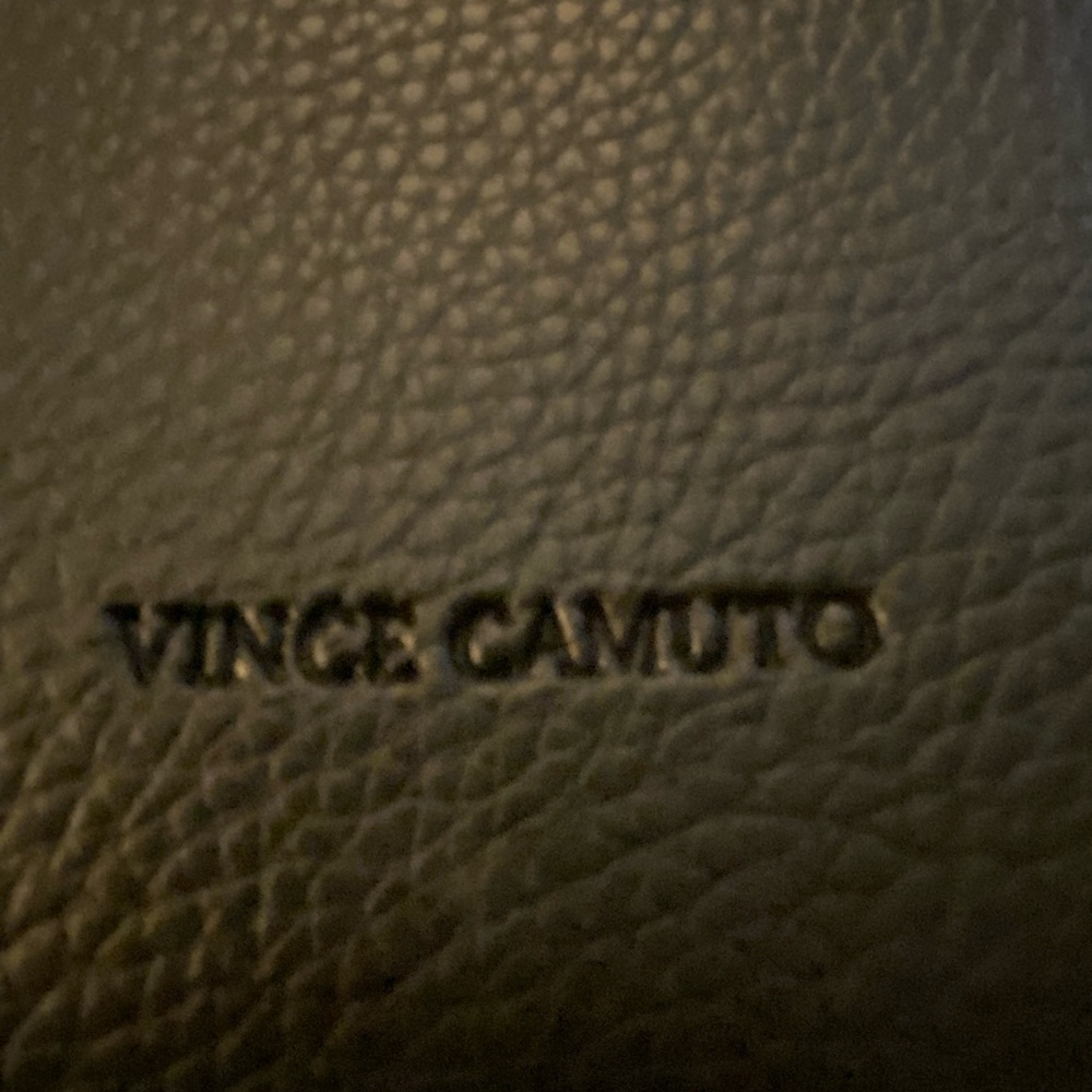 Great black pebble leather tote by Vince Camuto